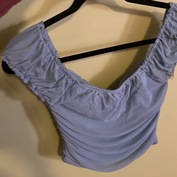 Blue cropped top - Picture 2 of 2